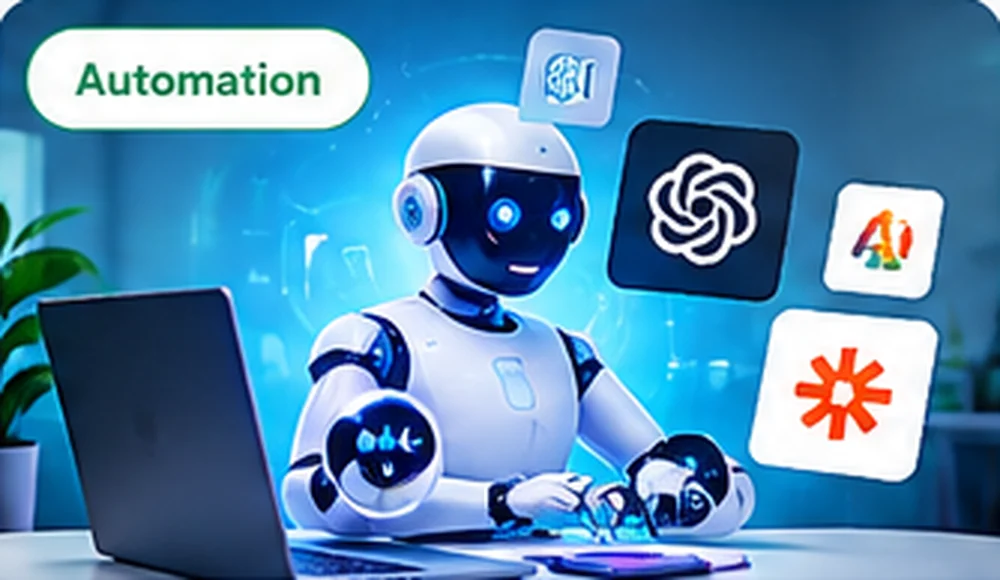 AI Automation course illustration